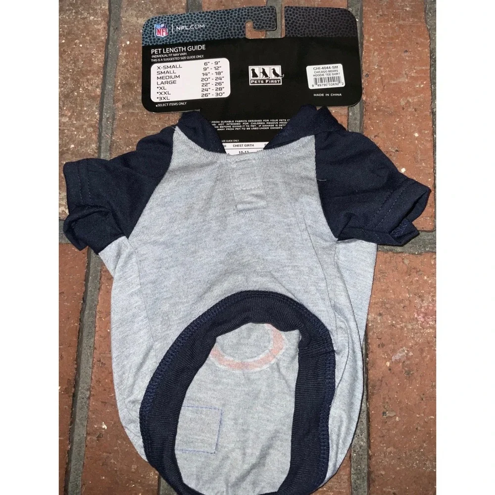 NFL Official Team Chicago Bears Hooded Shirt‎ Size S